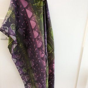 100% Silk Cecile Buysse Scarf